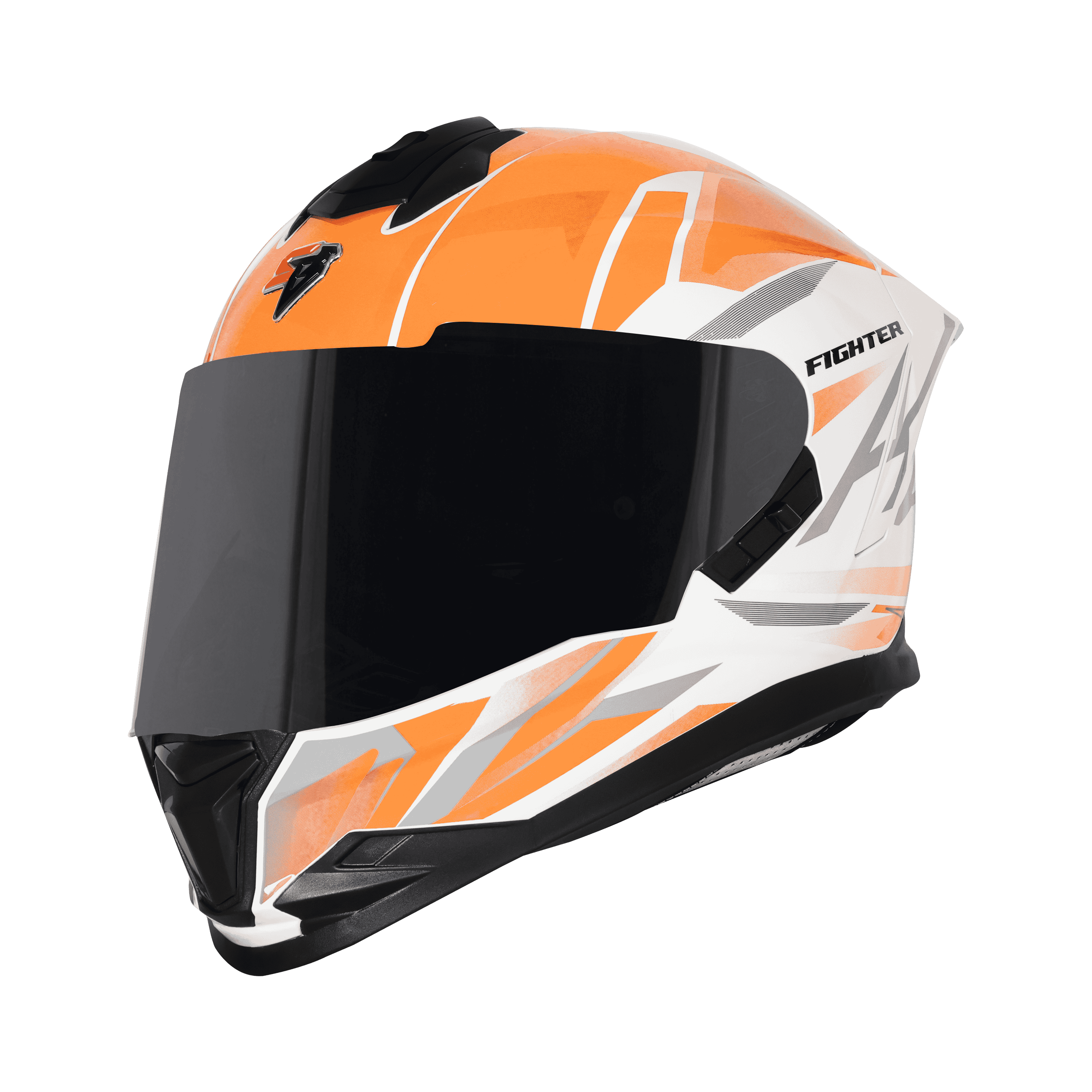 SBH-57 ISS FIGHTER F4 GLOSSY WHITE WITH ORANGE